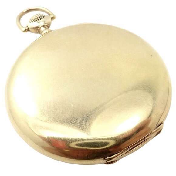 Vintage Howard 14k Yellow Gold 46mm 17j Pocket Watch c. 1920's - Picture 3 of 8